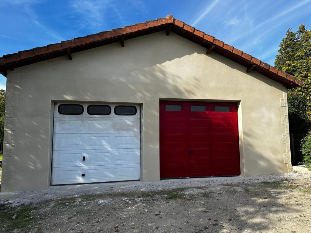 Enduit de façade d’un garage à Angoulême