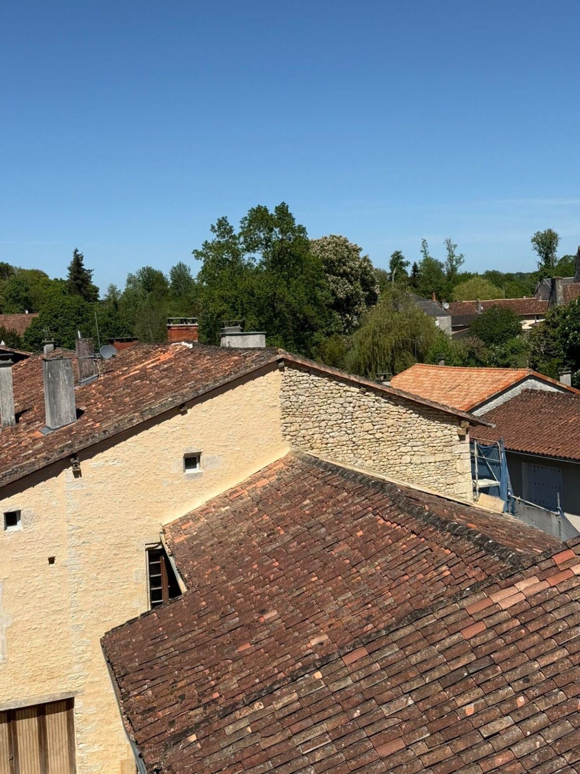Toitures en tuiles de l’ensemble, Verteuil-sur-Charente